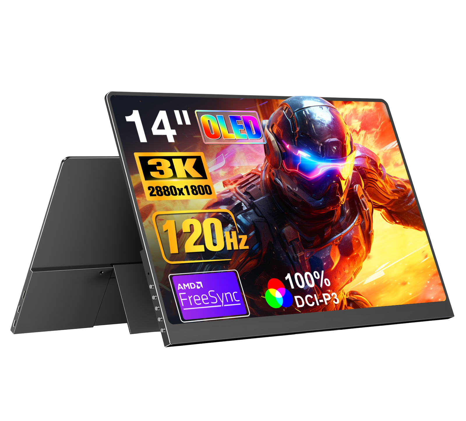 14‑Inch 3K 120Hz OLED Portable Monitor | Eye‑Care Travel External Display CX140‑B