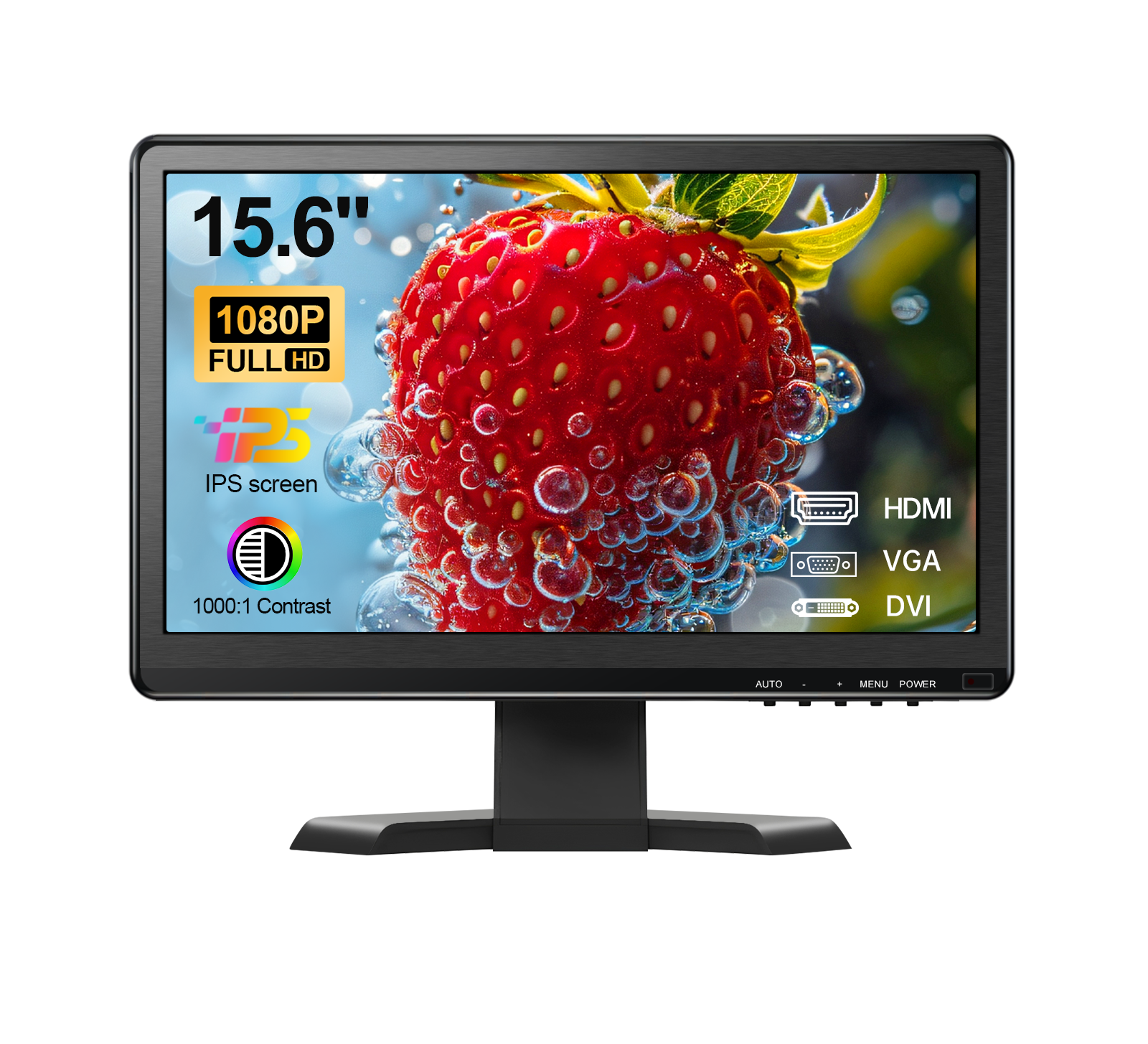 15.6 Inch Full HD Industrial IPS Monitor CX156‑J | HDMI VGA DVI VESA Mount Display