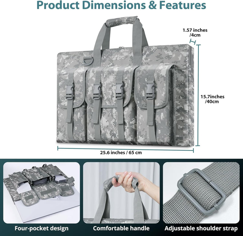 Starlink Gen3 Carrying Case, Waterproof Shockproof Storage Bag with Multi-Pockets for Starlink Standard V3 Dish, Cable, Router & Accessories, Portable Travel Bag for RV, Camping & Outdoor Use-3