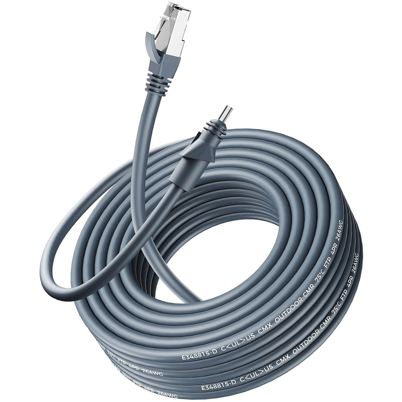 Starlink Gen2 2-in-1 Power & Ethernet Cable, CMX/Outdoor-CMR Rated CAT6 Shielded Cord, 1200Mbps Waterproof Combined Cable for Starlink Standard V2, Third-Party Routers, RV & Home Use-1