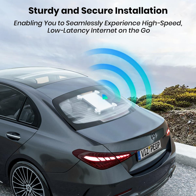 Starlink Mini Suction Cup Mount, No-Drill Glass/Car Mount for Starlink Mini, Reusable Adhesive Suction Mount for Car Sunroof, RV, Yacht & On-The-Go Use-3