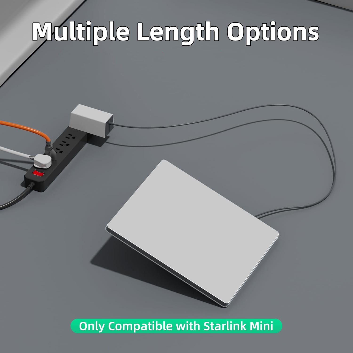 Starlink Mini DC Power Cable, Weatherproof DC Extension Cord with Waterproof Gasket, Multiple Length Options (6.6FT/16.4FT/32.8FT) for Starlink Mini, Camping, Sailing, RV & Outdoor Adventures-5