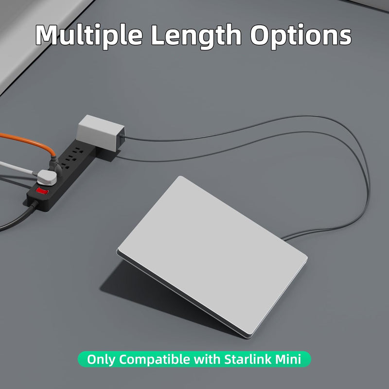 Starlink Mini DC Power Cable, Weatherproof DC Extension Cord with Waterproof Gasket, Multiple Length Options (6.6FT/16.4FT/32.8FT) for Starlink Mini, Camping, Sailing, RV & Outdoor Adventures-5