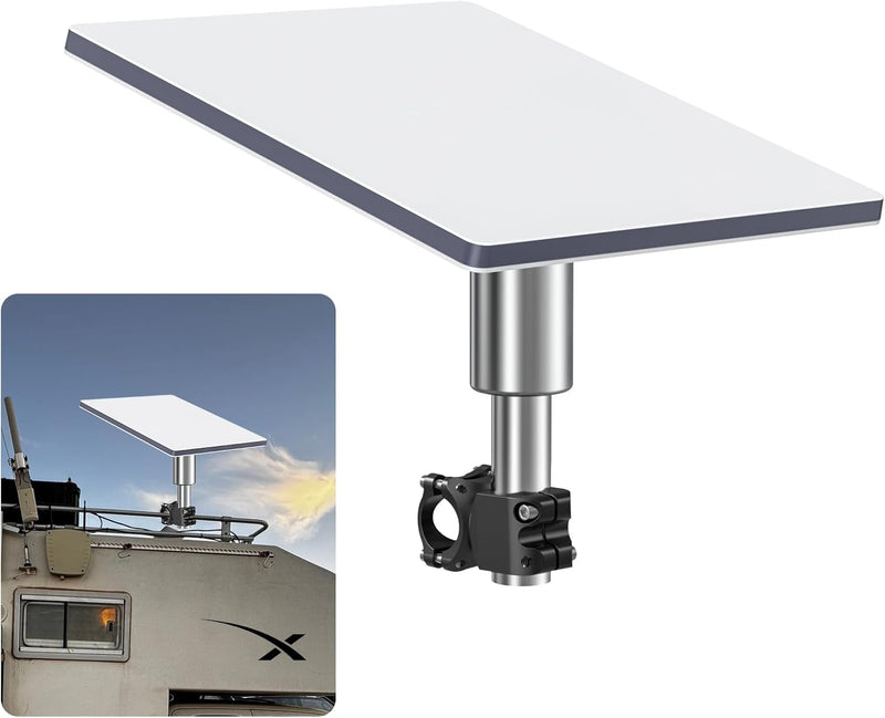 Starlink Roof Rack Pole Mount, Heavy-Duty Stainless Steel RV Mount for Starlink Flat High Performance/Gen3, Adjustable Vehicle Mount for Car, RV, Truck, Yacht & Outdoor Use-1