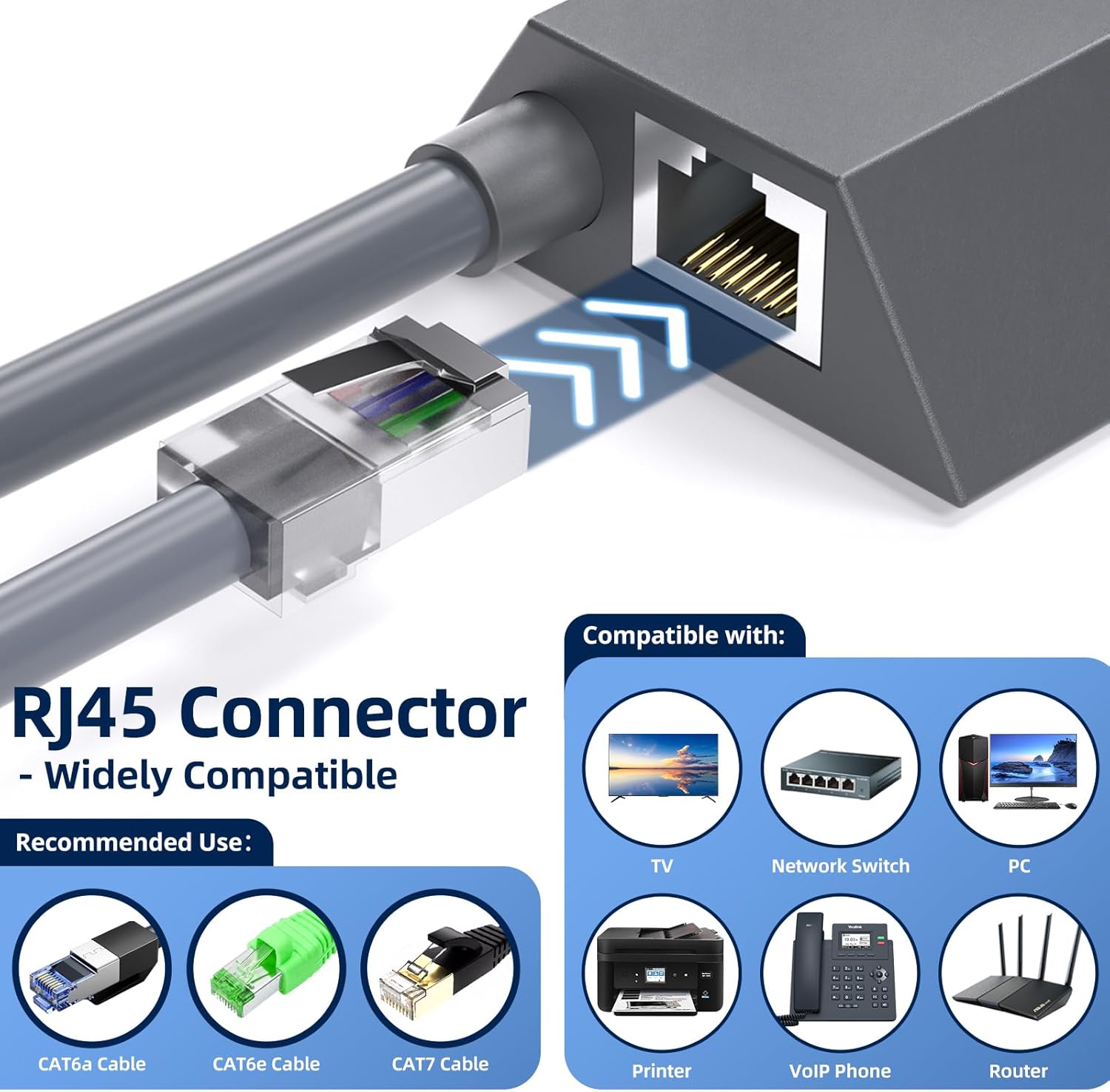 Starlink Ethernet Adapter Gen 2, Ethernet Adapter for Starlink Standard Actuated Gen2/V2, Plug & Play Gigabit Wired Adapter, Extend Network Coverage, Compatible with Third Party Router for Starlink Rectangular Satellite Internet-7