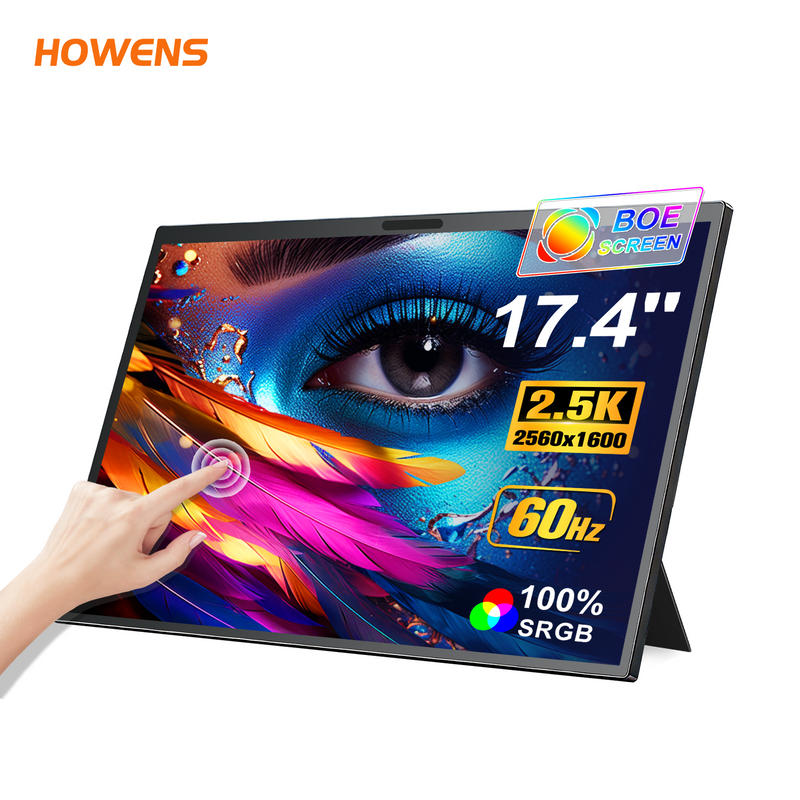 17.4" 2.5K 10-Point Touch Portable IPS Monitor | 2560×1600 16:10 VESA 75×75mm-1