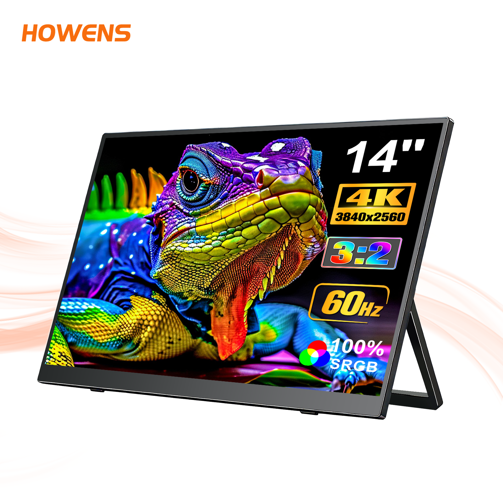 14" 3K 3000×2000 Portable IPS Monitor | 3:2 Low Blue Light External Screen for Laptop Phone PS5 Switch