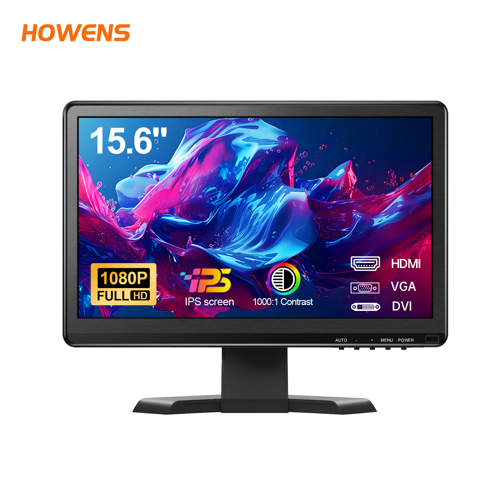 15.6" Full HD 1920×1080 Industrial IPS Monitor | HDMI VGA DVI Multi-Interface Non-Touch Display