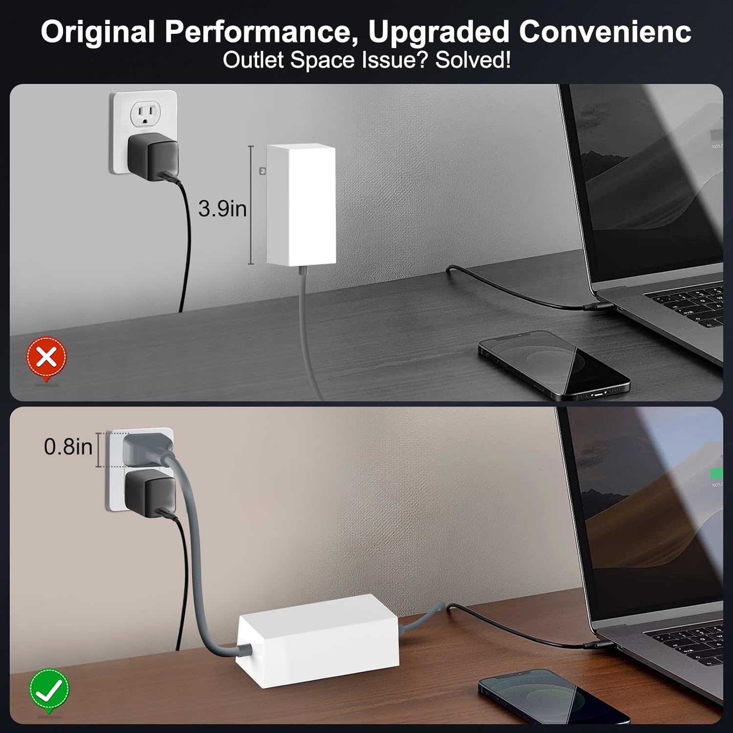 Starlink Mini 60W Power Adapter Kit with 6.5FT DC Cable, 30V/2A Replacement Charger for Starlink Mini, Space-Saving Design for Home, RV, Camping & Outdoor Use-5