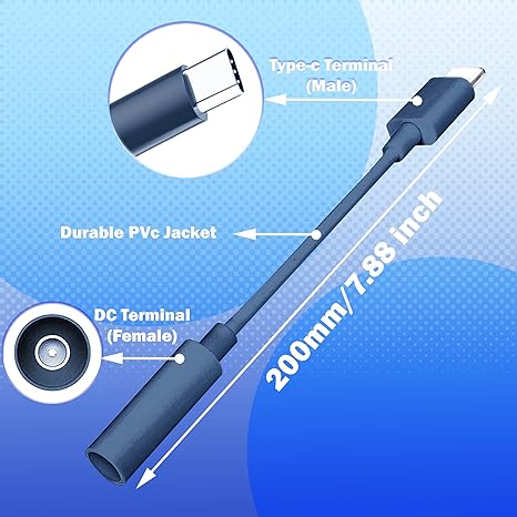 Starlink Mini USB-C to DC Power Adapter Cable (0.2m) - Waterproof and Compatible with 100W and Above PD Power Banks/Chargers and Original Starlink Mini Devices-1