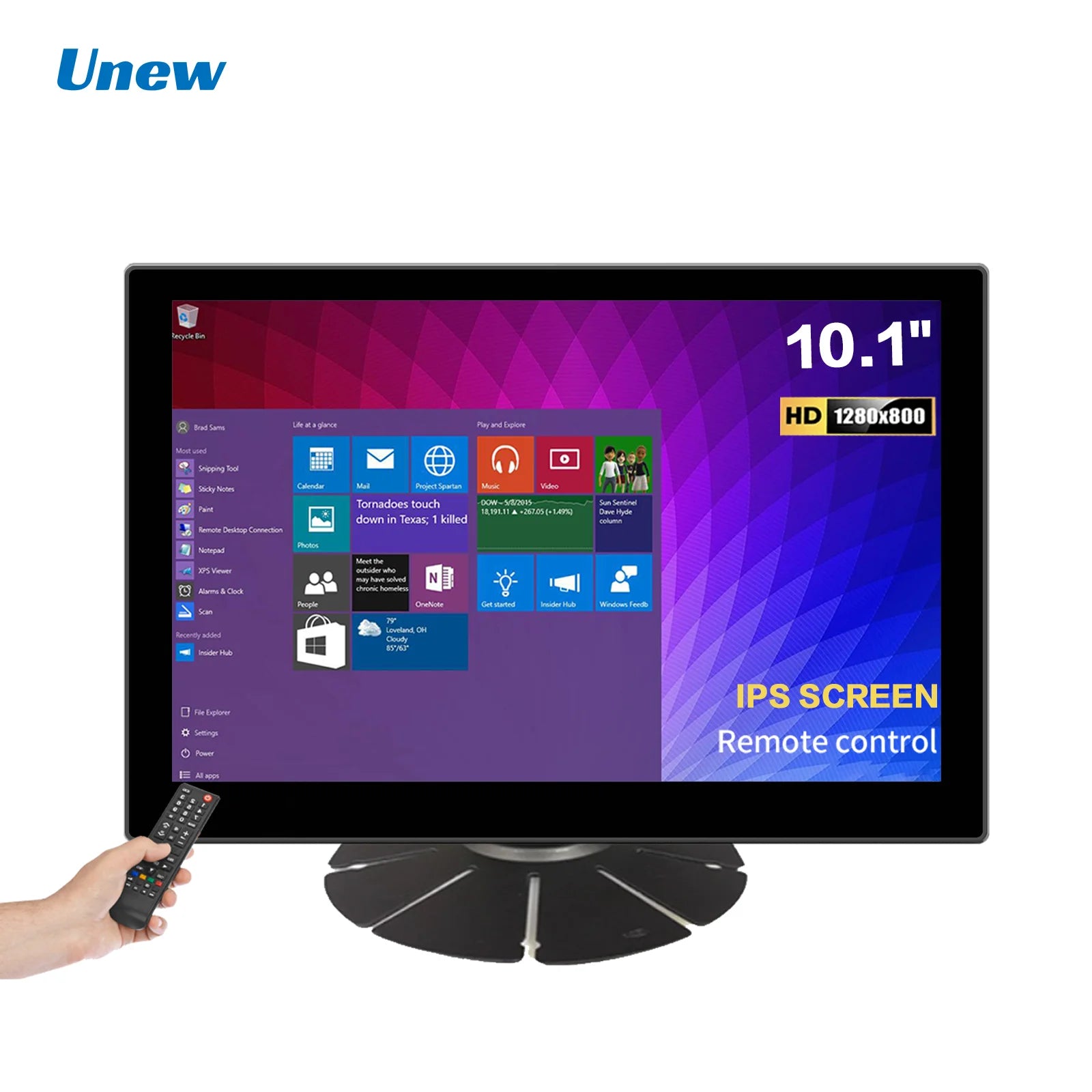 10.1" 1280×800 Multi-Interface Industrial Monitor | HDMI VGA BNC DVI AV CCTV Display