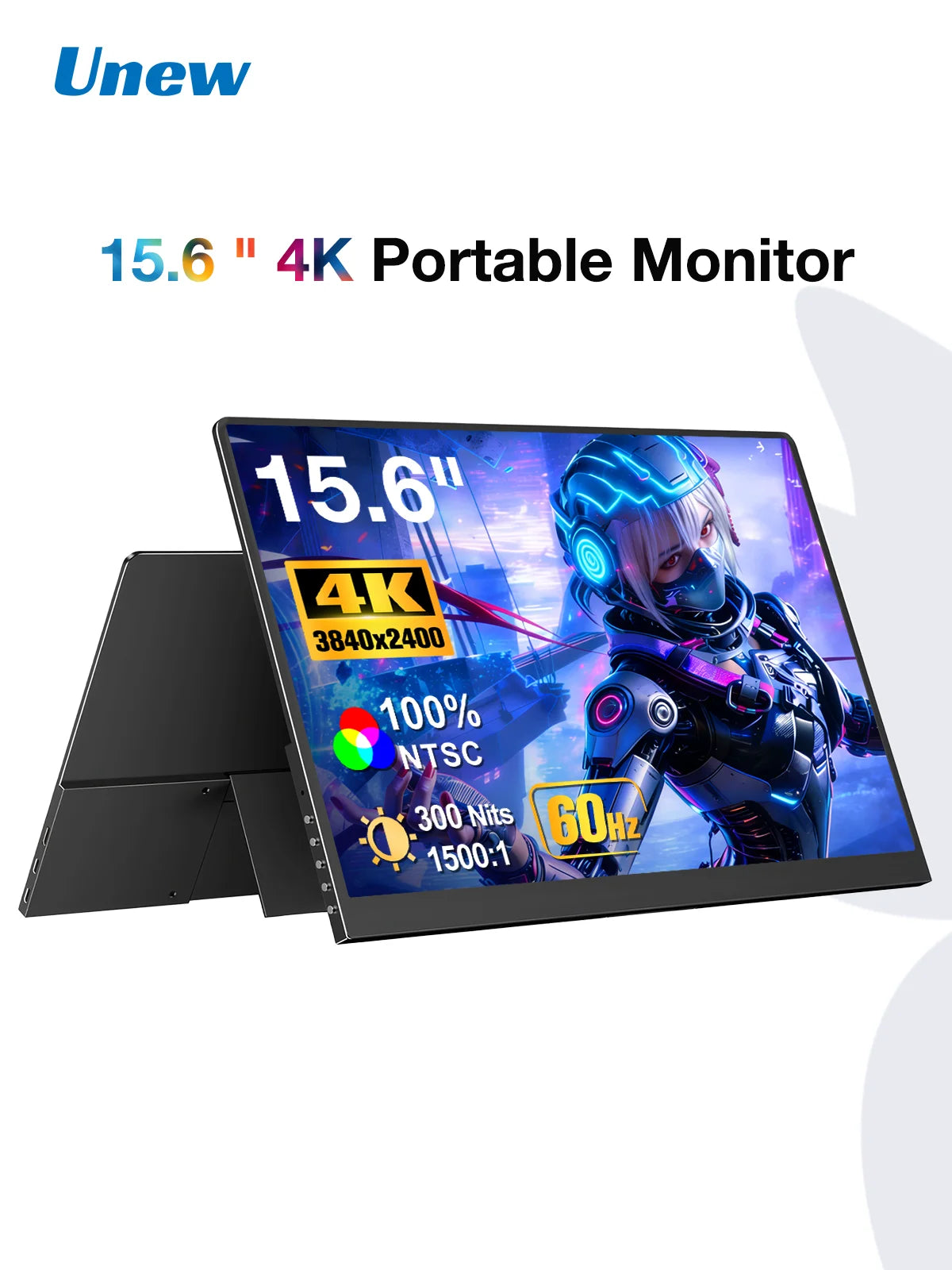 4K Portable Monitor 15.6 inch Screen 3840*2400 16:10 IPS Gaming Monitor Switch PS Xbox Teams Deck External Screen with Stand-7