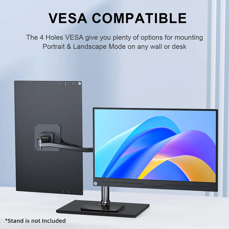 15.6 inch Portable Monitor UHD 3840X2160 Ultra-Thin 4K IPS Screen for PC Gaming External Display with for Xbox Switch PS4/5-3
