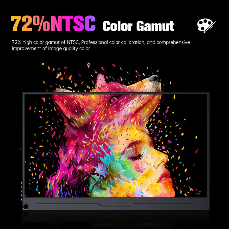 15.6 Inch 4K UHD IPS Monitor 3840x2160 | HDMI & USB-C Ports | Gaming/Office/Design Display for Xbox/PS5/PS4/Mac/PC-6