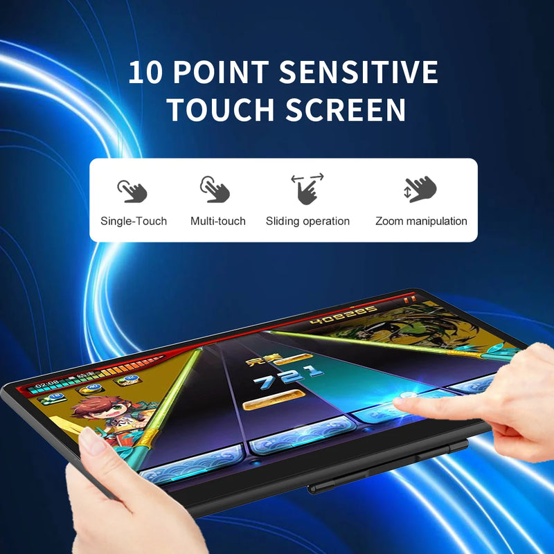 15.6" FHD 10-Point Touch Portable IPS Monitor | Adjustable Rotatable Kickstand for Laptop & Game Consoles-5
