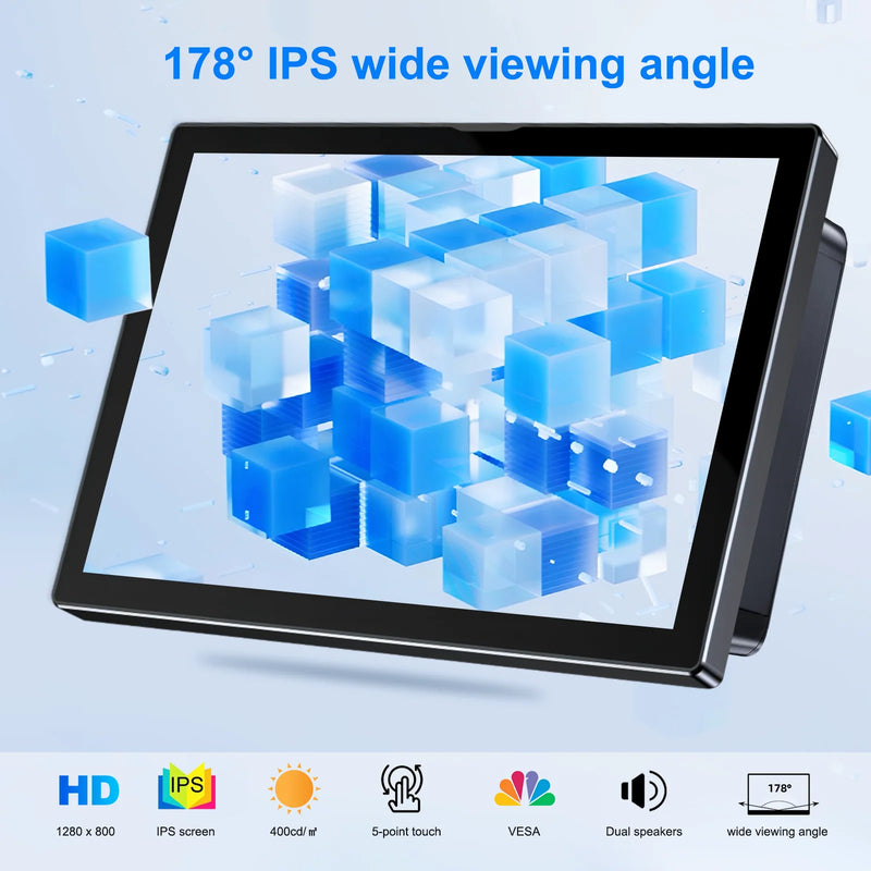 8 inch Pi Monitor 1280x800P 16:10 Widescreen Ratio HDMI Interface for Raspberry Pi DIY Projects Surveillance Display-2