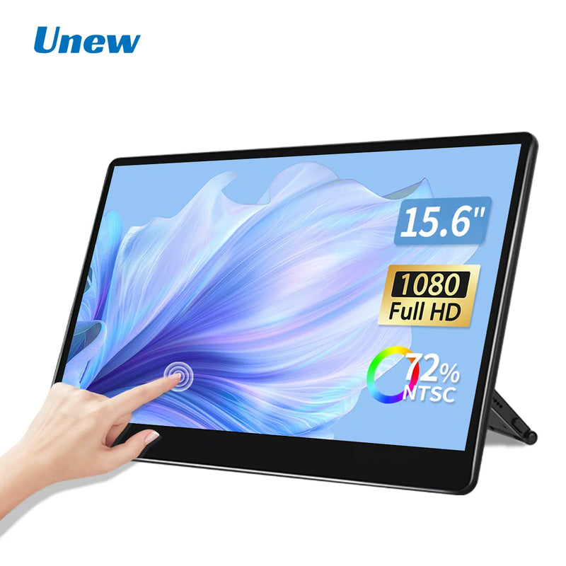 15.6" FHD 10-Point Touch Portable IPS Monitor | Adjustable Rotatable Kickstand for Laptop & Game Consoles-1