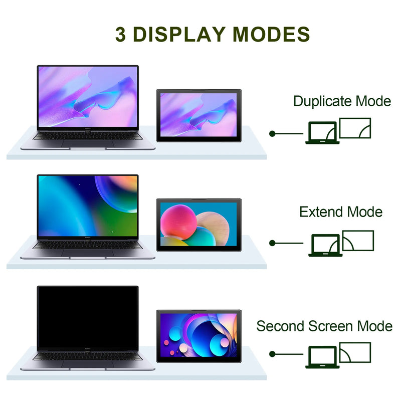 6 Inch Portable Monitor 1080P Supports VESA Installation And Is Compatible With Laptop PS4/5 Xbox Cameras-4