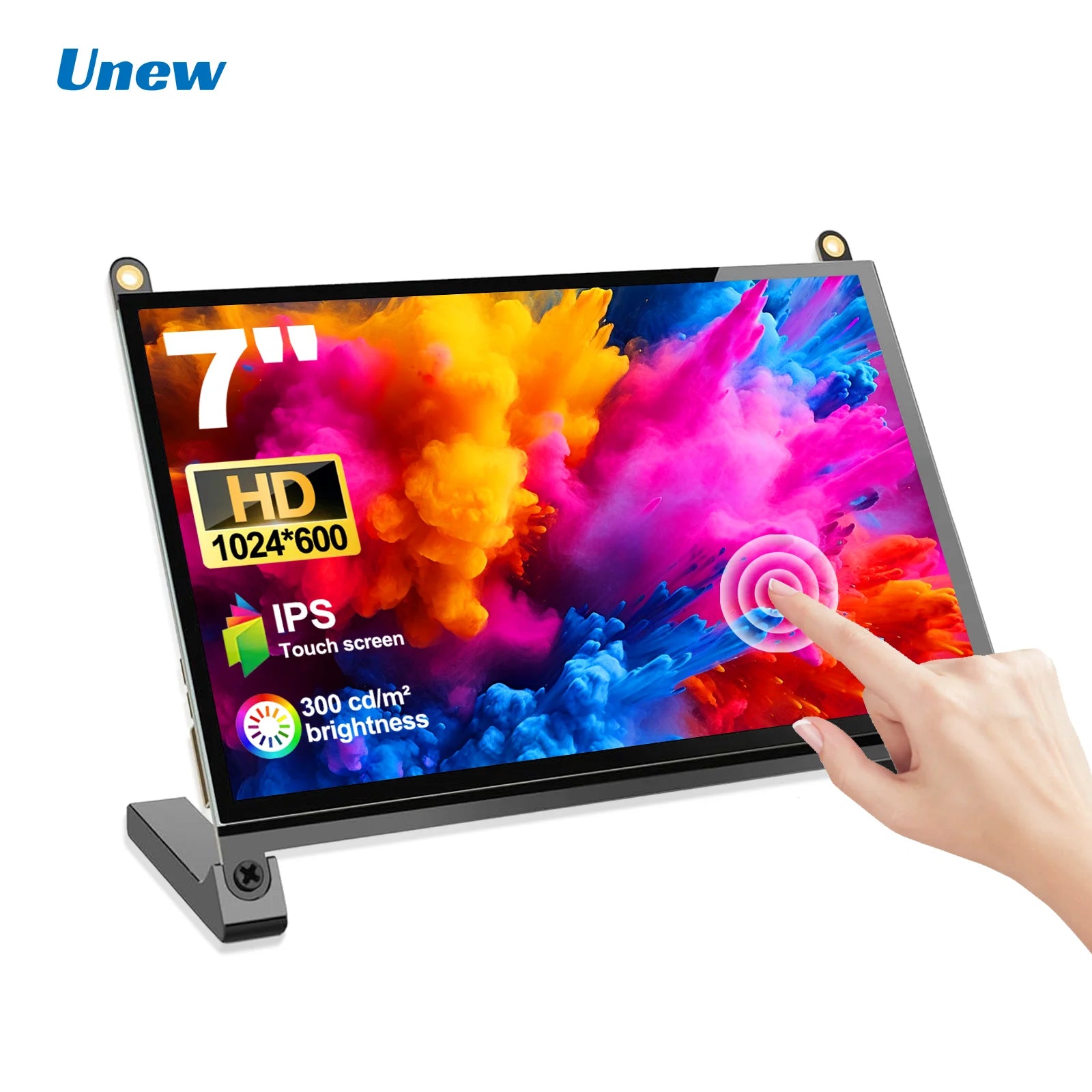 7" 1024×600 5-Point Capacitive Touch Open Frame IPS Monitor | DIY Industrial Mini Touch Display