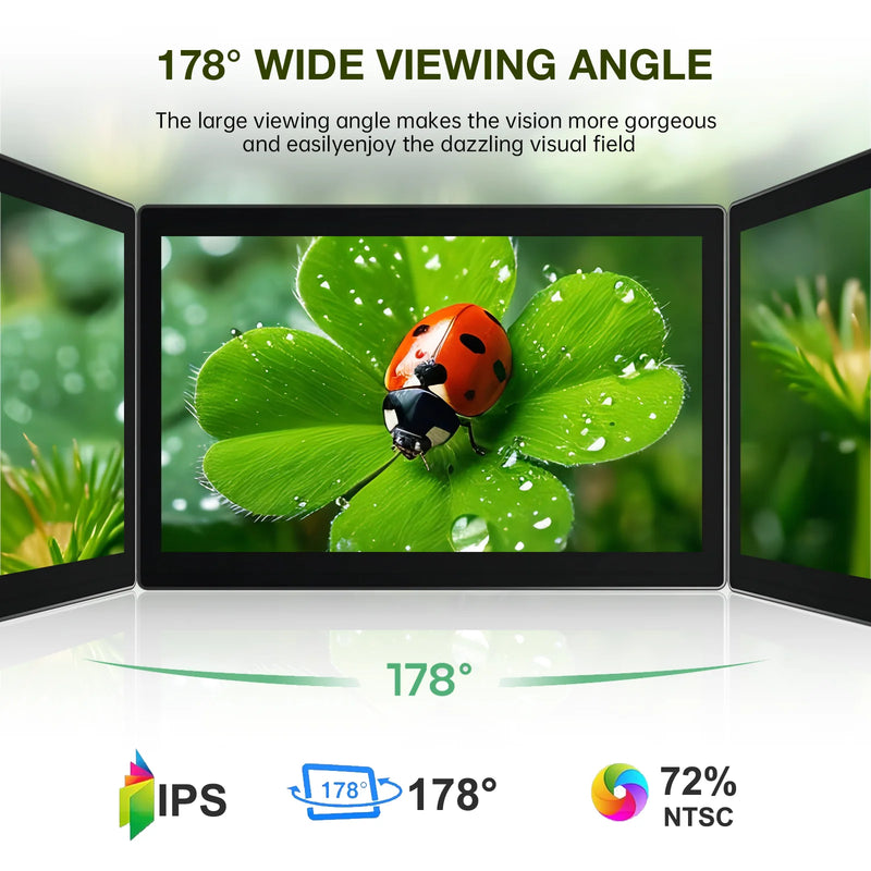 6 Inch Portable Monitor 1080P Supports VESA Installation And Is Compatible With Laptop PS4/5 Xbox Cameras-3