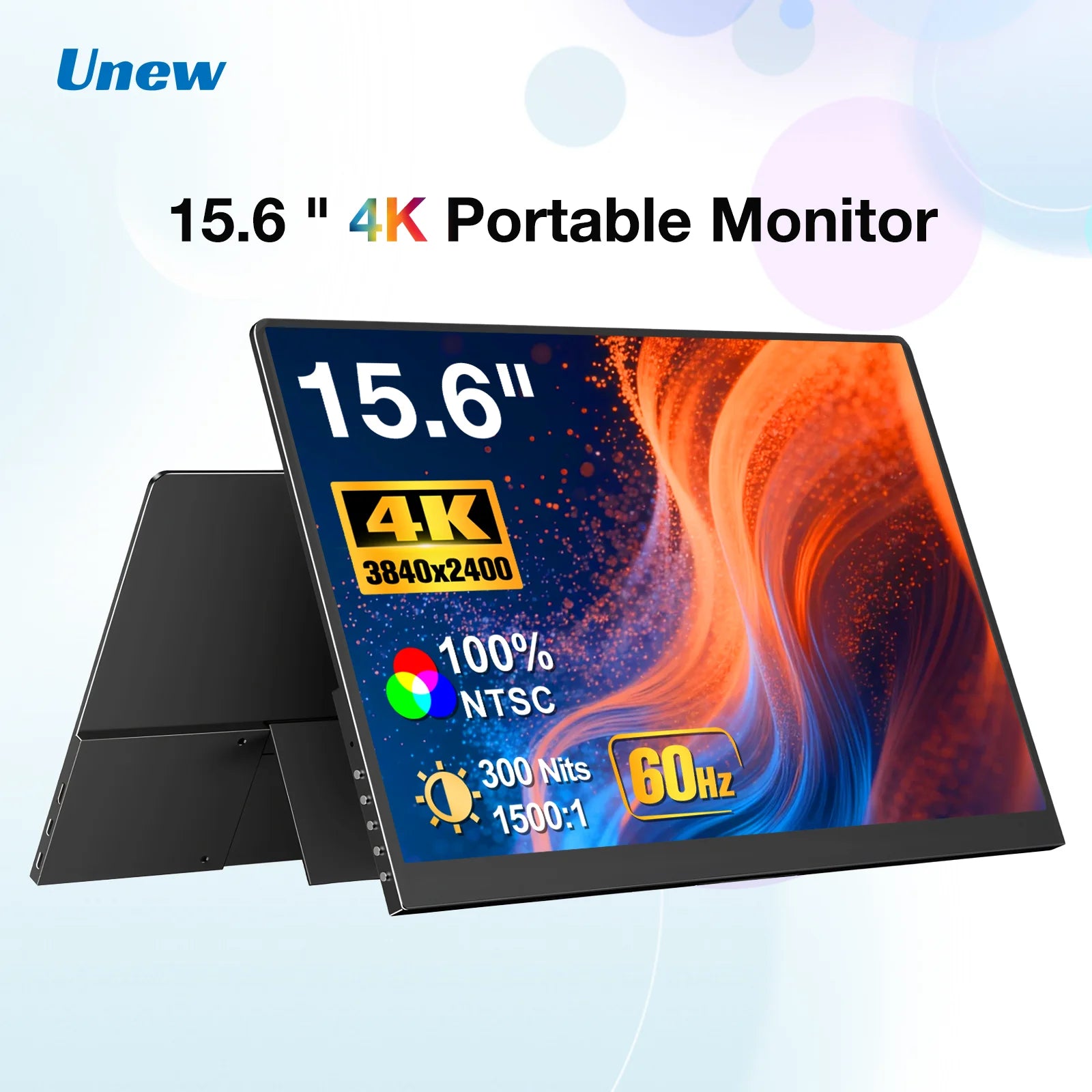 4K Portable Monitor 15.6 inch Screen 3840*2400 16:10 IPS Gaming Monitor Switch PS Xbox Teams Deck External Screen with Stand-1