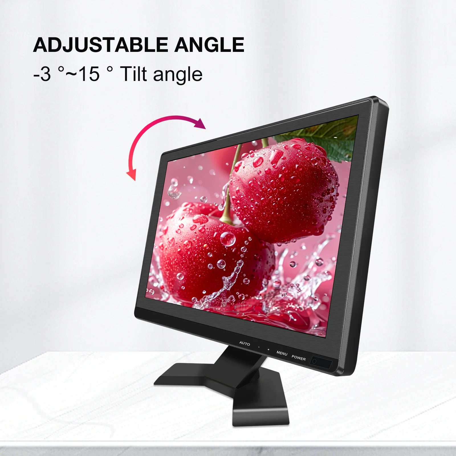 15.6 inch IPS Monitor Full HD 1920x1080 Multi-Interface HDMI VGA DVI VESA Support for Automation Control Office Meeting Gaming-6