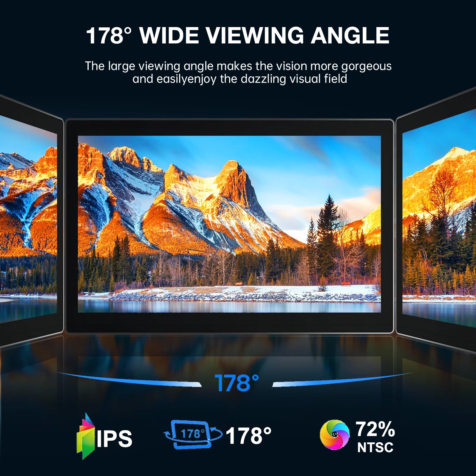 5.7 inch 1920x1080 Touchscreen Portable  Monitor Display Speakers Photography 2 Type-C USB HDMI-3