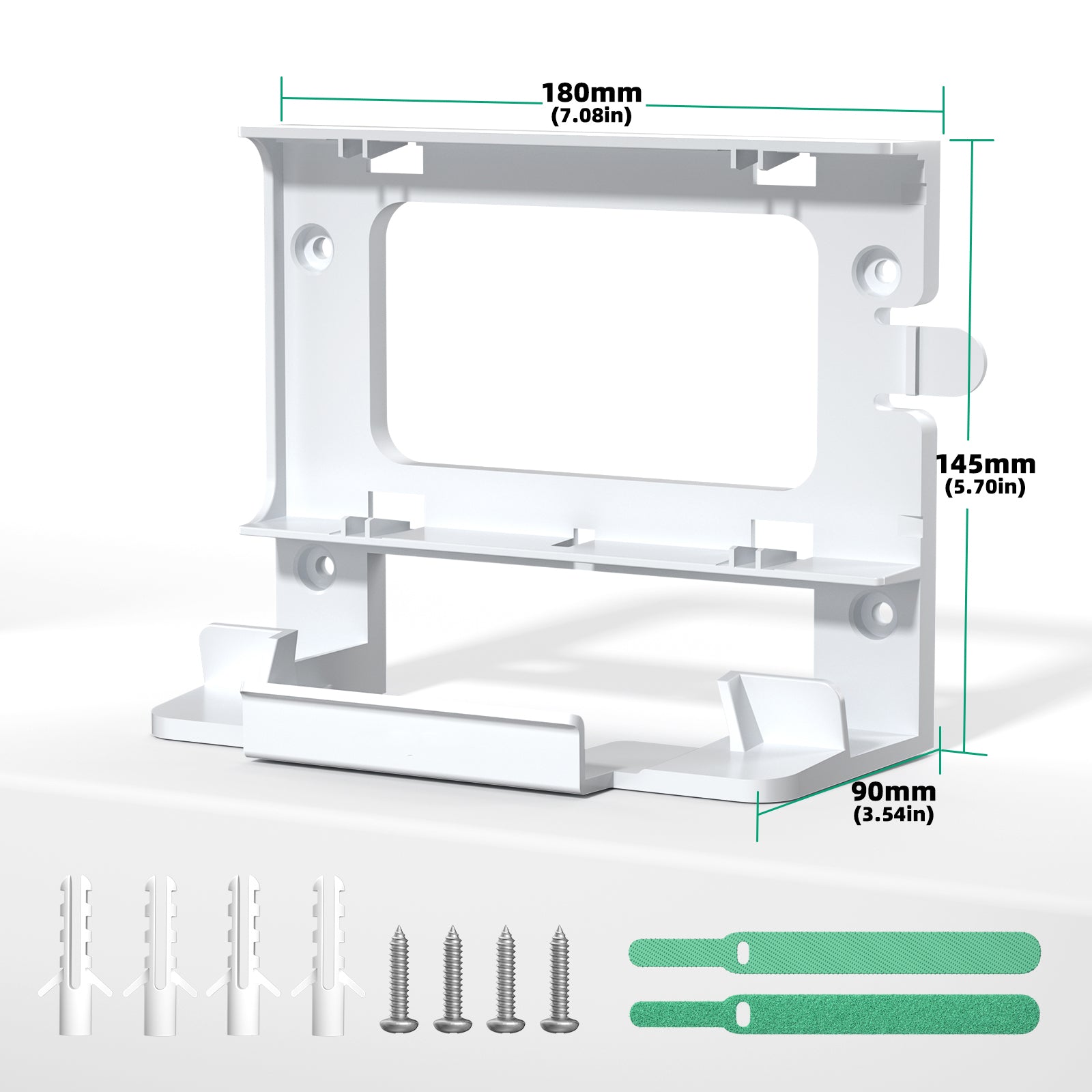 Starlink Gen3 Router Wall Mount, No Mess Cable Management Bracket for Starlink Gen3 Router & Power Supply, Space-Saving Wall Shelf with Cable Storage-5